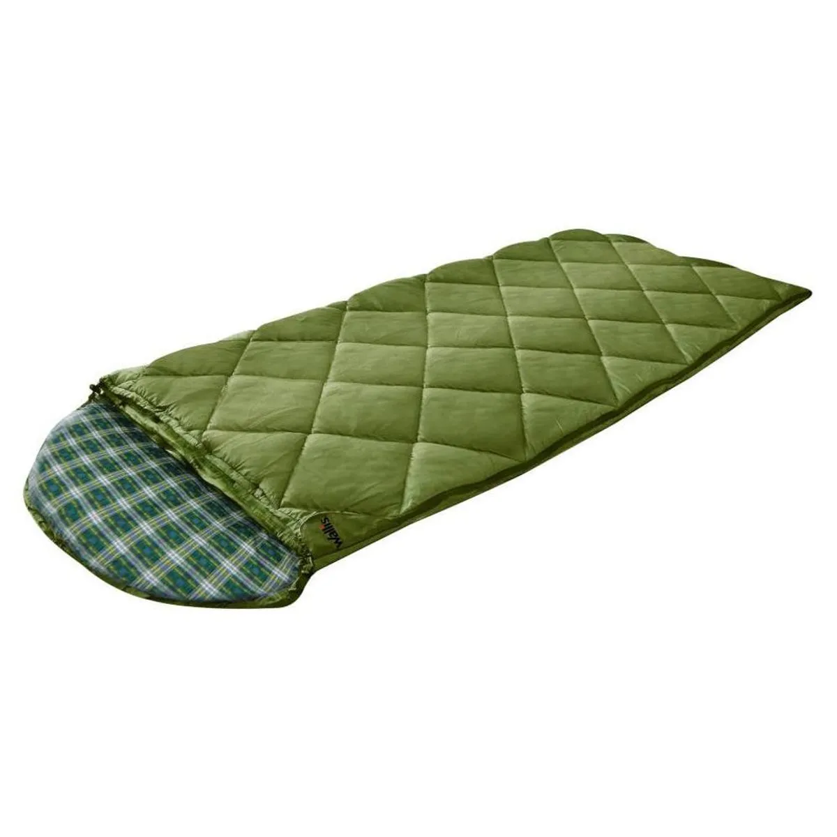 BOLSA DE DORMIR COLOR VERDE CALIFICADA PARA -5°C WALLIS