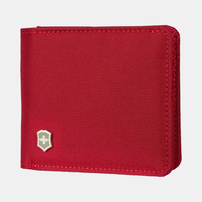 CARTERA NYLON DOBLE ROJA