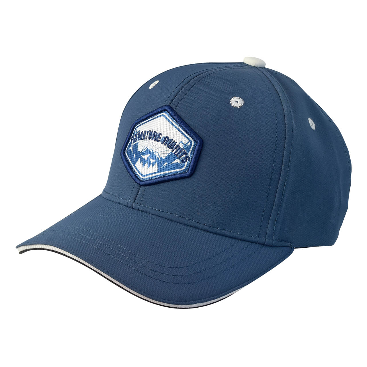 GORRA SANDWICH CON AJUSTADOR DE VELCRO, ADVENTURE AWAITS, AZUL - Imagen 2