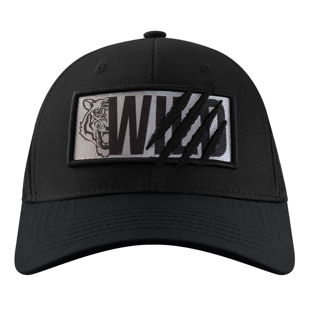 GORRA CON MALLA Y AJUSTADOR DE PLÁSTICO, WILD, NEGRO