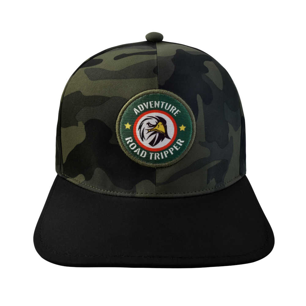 GORRA EXPANDEX, ADVENTURE ROAD TRIPPER, NEGRA/CAMUFLAJE