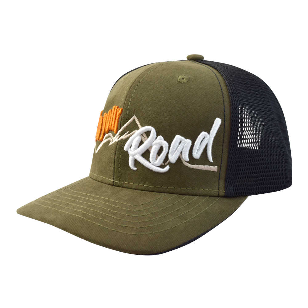 GORRA CON MALLA Y AJUSTADOR SNAPBACK DE PLÁSTICO, FOLLO YOUR ROAD, VERDE/NEGRO - Imagen 2