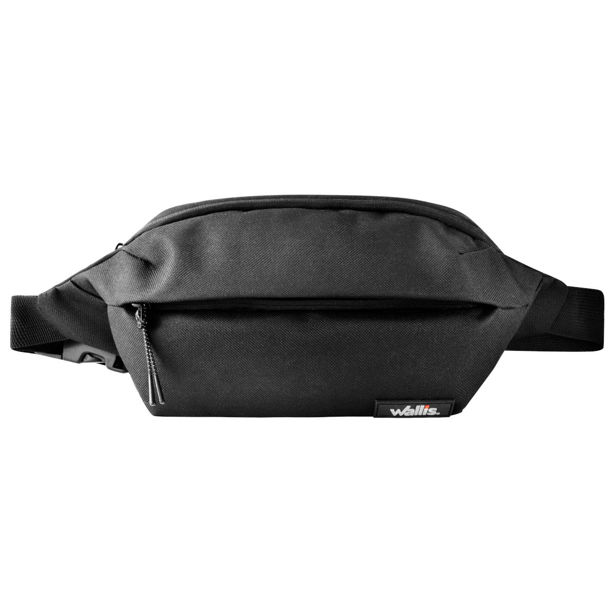 CANGURERA C/2 COMPARTIMIENTOS, TECNOLOGÍA ANTI CLONACIÓN (RFID), CORREA AJUSTABLE, NEGRO - Imagen 3