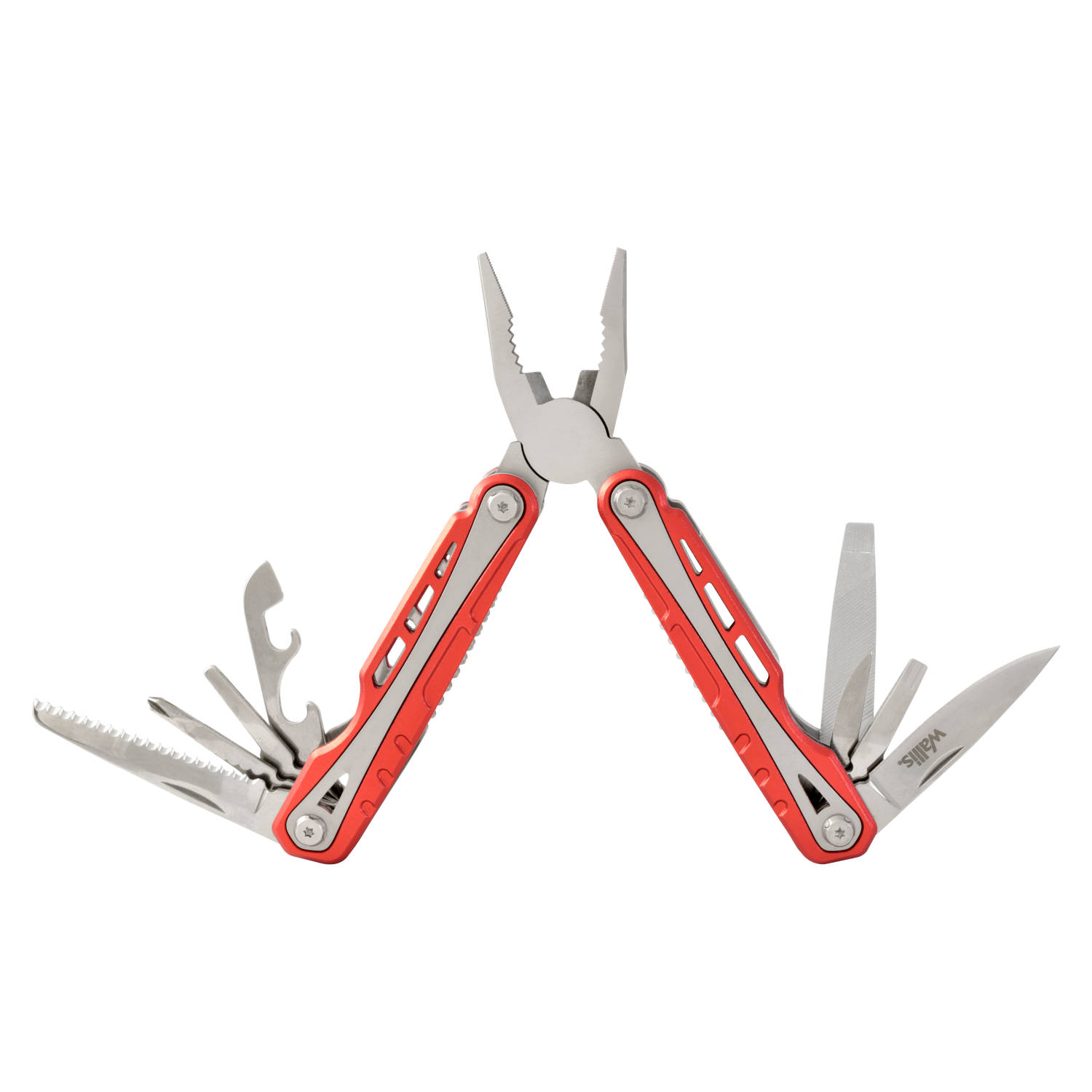 MULTIHERRAMIENTA CON 12 USOS, MANGO ALUMINIO ROJO CON FUNDA - Imagen 3