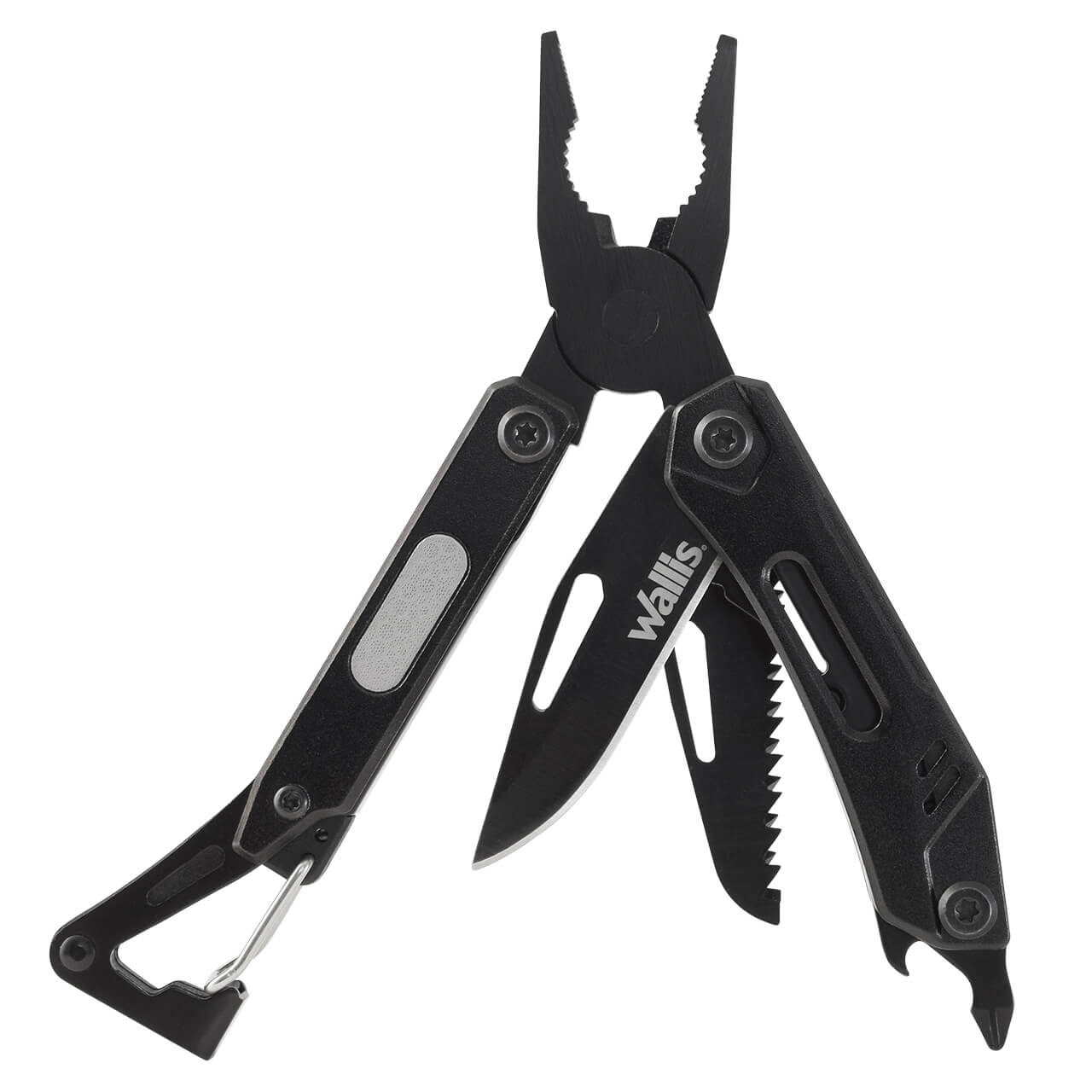 MULTIHERRAMIENTA DE 8 USOS, MANGO ALUMINIO NEGRO