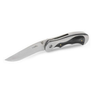 NAVAJA DE BLOQUEO CON MANGO METAL, CON PVC NEGRO DE 7.5 CM