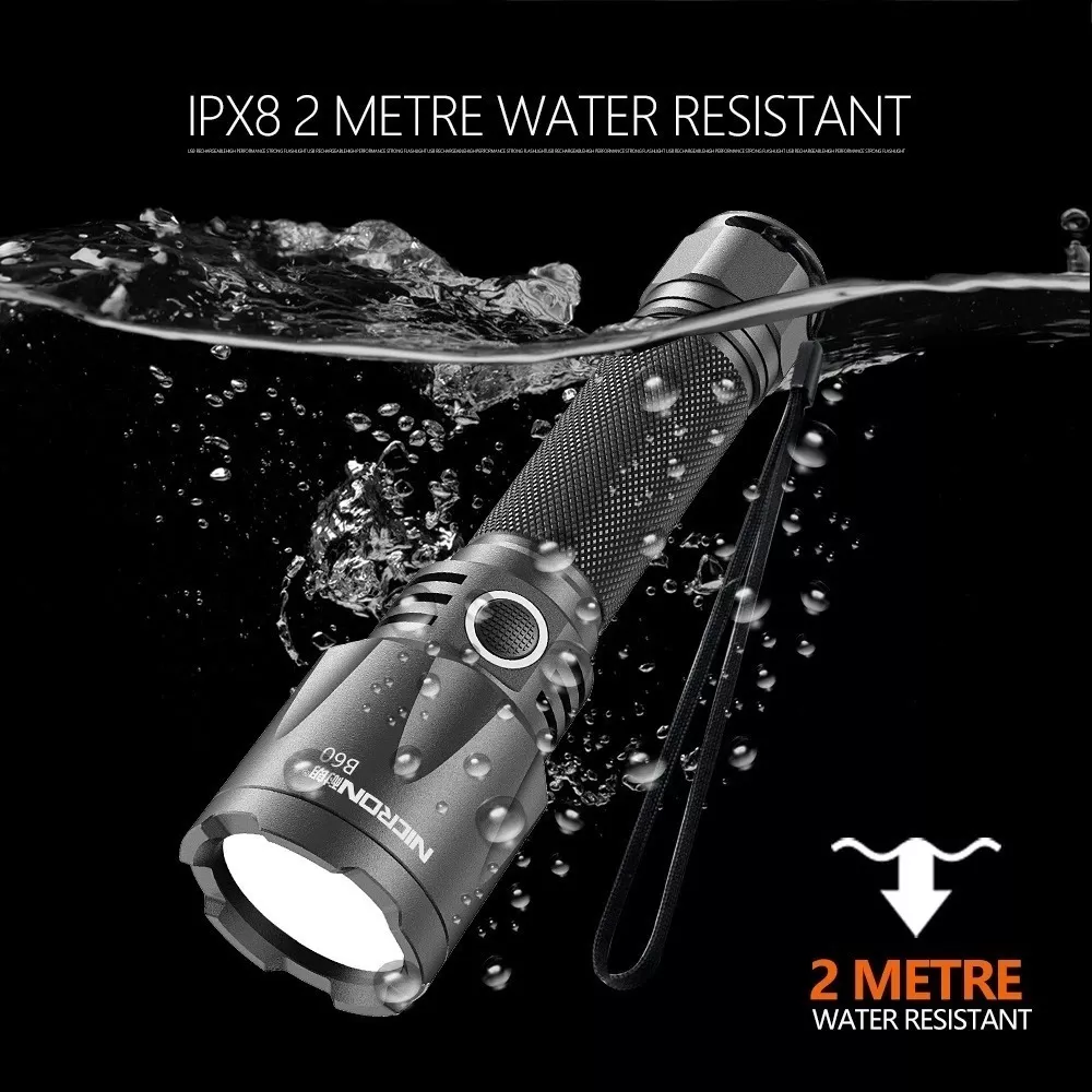 LINTERNA TÁCTICA RECARGABLE NICRON 140LM - Imagen 4